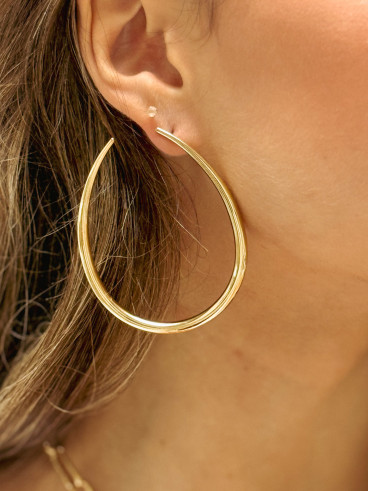 Boucles d'oreilles Edithe - Doré