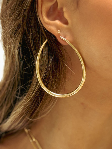 Boucles d'oreilles Edithe - Doré