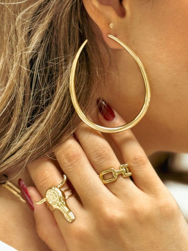 Boucles d'oreilles Edithe - Doré