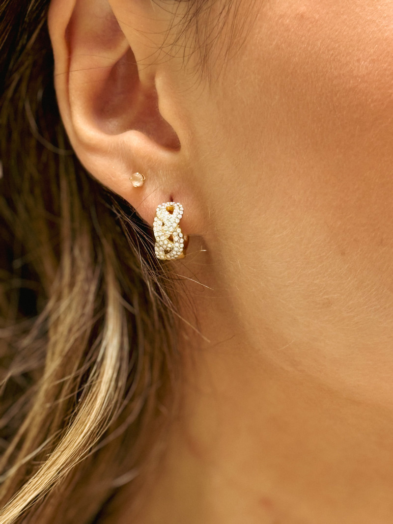 Boucles d'oreilles Danielle - Doré/Argenté