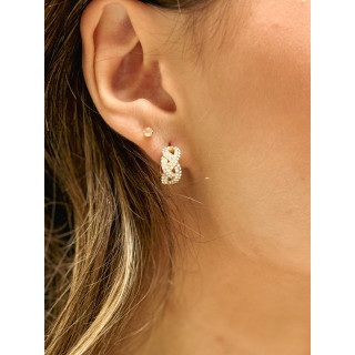 Boucles d'oreilles Danielle - Doré/Argenté
