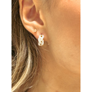 Boucles d'oreilles Danielle - Doré/Argenté