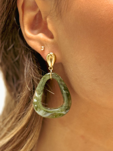 Boucles d'oreilles Cassilda - Vert