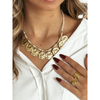 Collier Téana - Doré/Beige