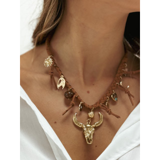 Collier Jessy - Marron/Doré