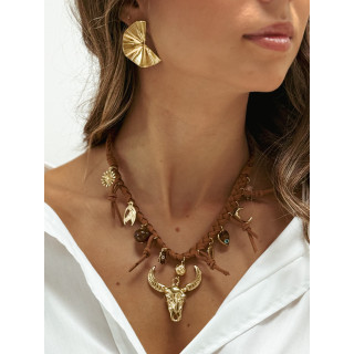 Collier Jessy - Marron/Doré