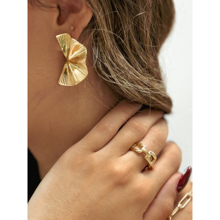 Boucles d'oreilles Piper - Doré
