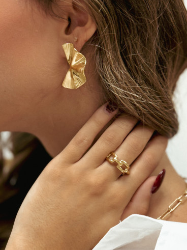 Boucles d'oreilles Piper - Doré