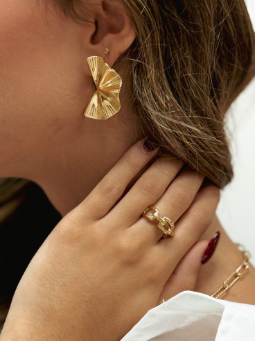Boucles d'oreilles Piper - Doré