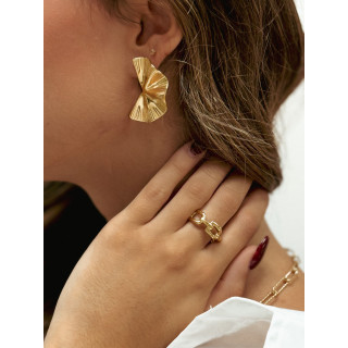 Boucles d'oreilles Piper - Doré