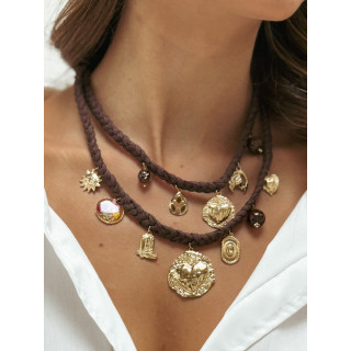Collier Martina - Chocolat