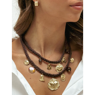 Collier Martina - Chocolat