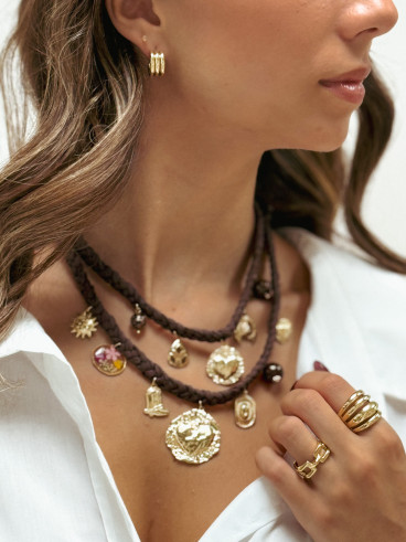 Collier Martina - Chocolat