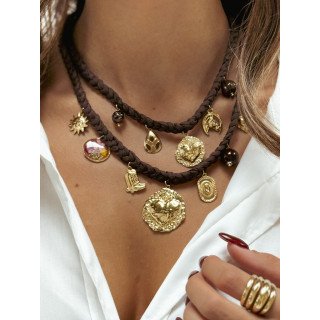 Collier Martina - Chocolat