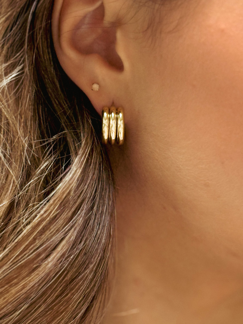 Boucles d'oreilles Lauréane - Doré