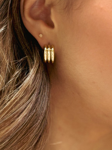 Boucles d'oreilles Lauréane - Doré