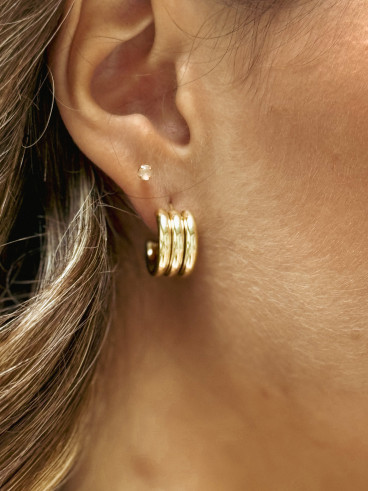 Boucles d'oreilles Lauréane - Doré