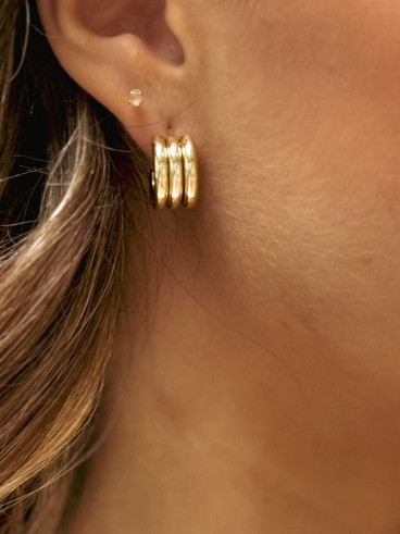 Boucles d'oreilles Lauréane - Doré