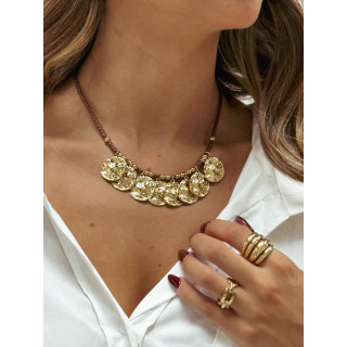 Collier Téana - Doré/Chocolat