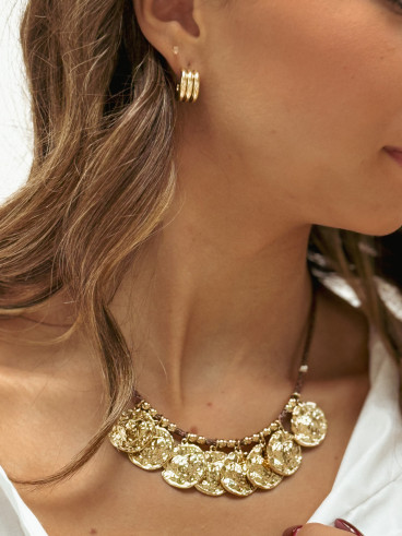 Collier Téana - Doré/Chocolat