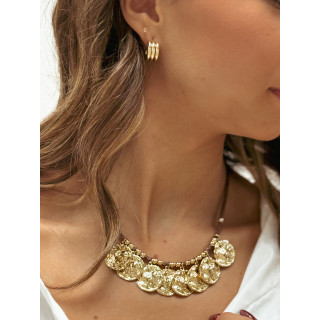 Collier Téana - Doré/Chocolat