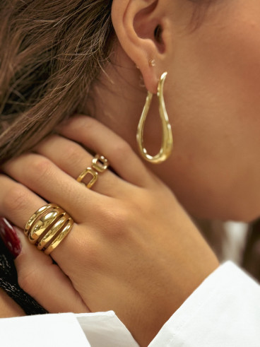 Boucles d'oreilles Laurène - Doré