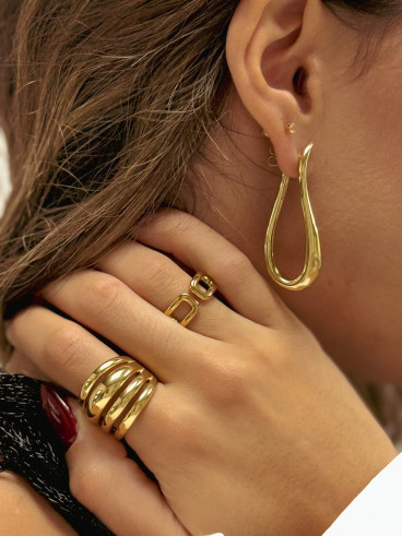 Boucles d'oreilles Laurène - Doré