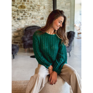 Pull Keylie - Vert bouteille