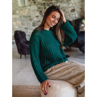 Pull Keylie - Vert bouteille