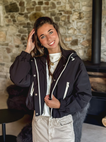 Veste courte Astoria - Noir