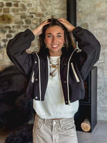 Veste courte Astoria - Noir
