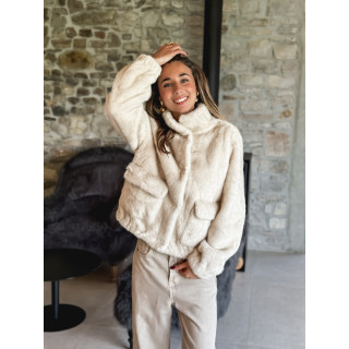 Veste en fausse fourrure Lorinne - Beige