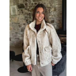 Veste en fausse fourrure Lorinne - Beige