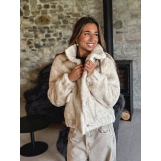 Veste en fausse fourrure Lorinne - Beige