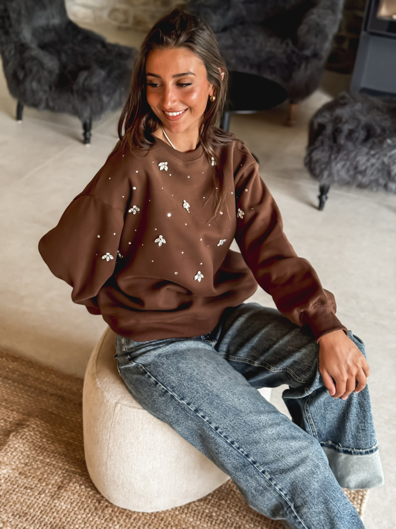 Pull Gioïa - Chocolat