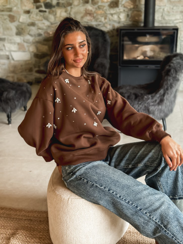 Pull Gioïa - Chocolat