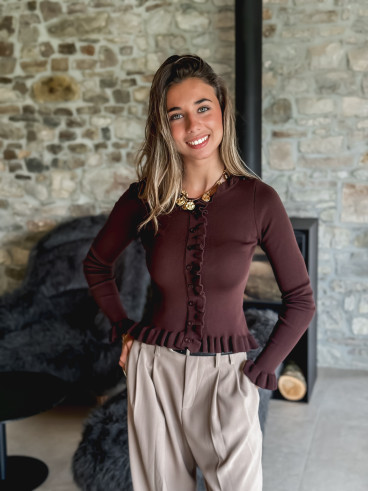 Blouse Milya - Chocolat