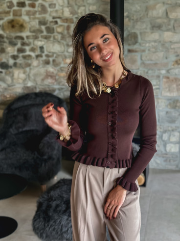 Blouse Milya - Chocolat