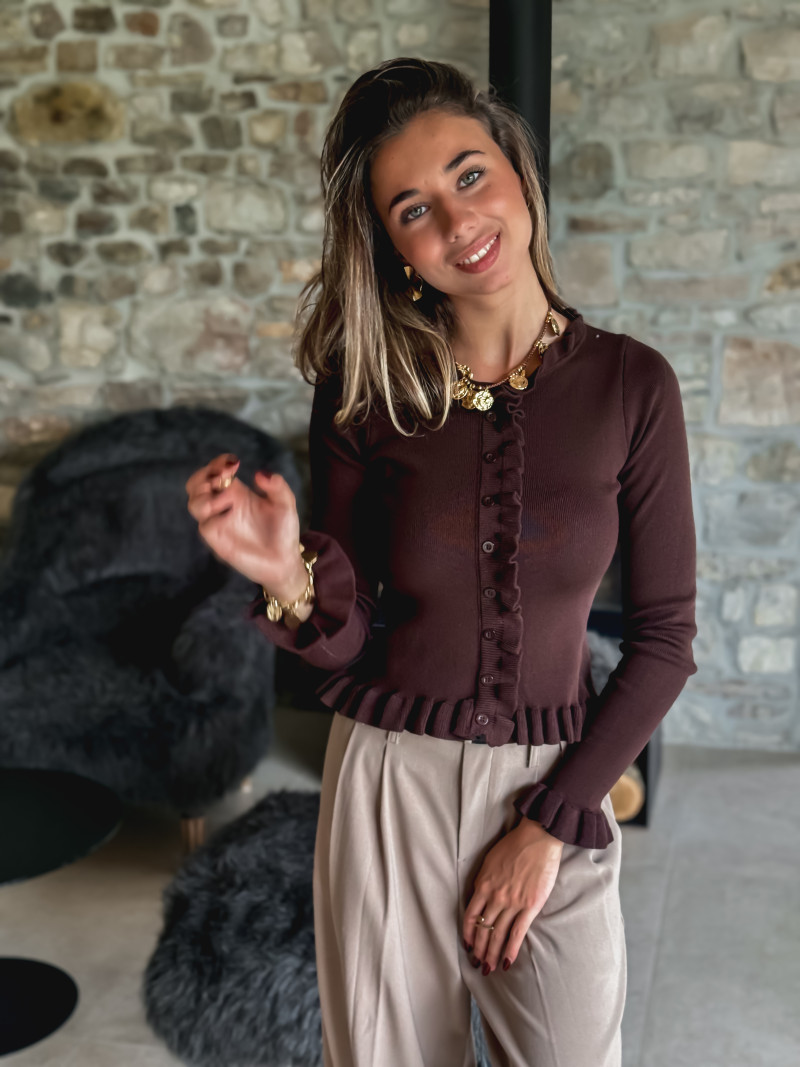 Blouse Milya - Chocolat