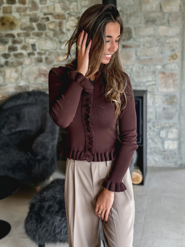 Blouse Milya - Chocolat