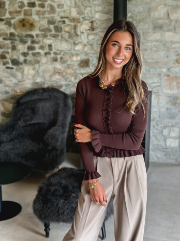 Blouse Milya - Chocolat