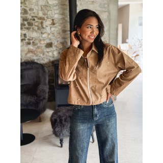 Veste en suédine Zendaya - Camel