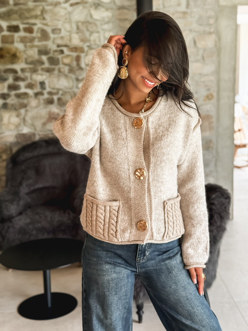 Gilet Nao - Taupe