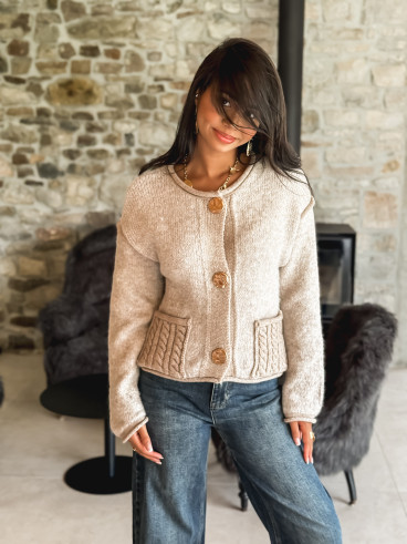 Gilet Nao - Taupe