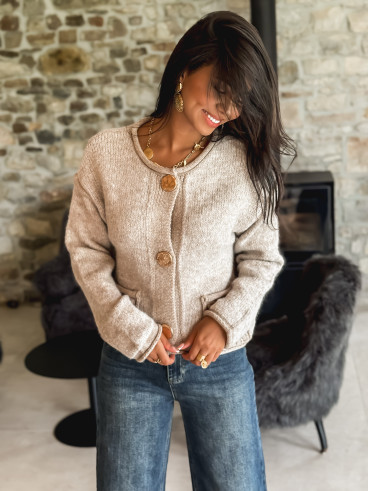 Gilet Nao - Taupe