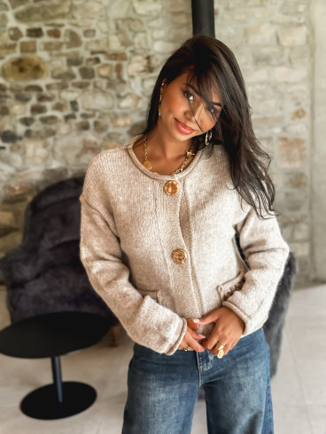 Gilet Nao - Taupe