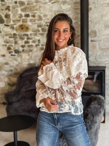 Blouse Charlène - Beige