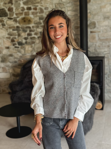 Gilet sans manches Malaïka - Gris
