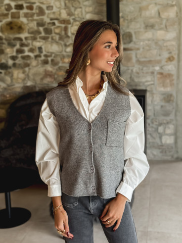Gilet sans manches Malaïka - Gris