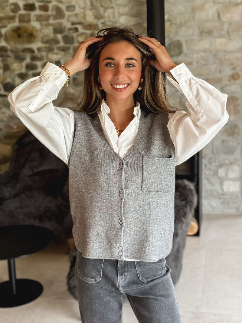 Gilet sans manches Malaïka - Gris